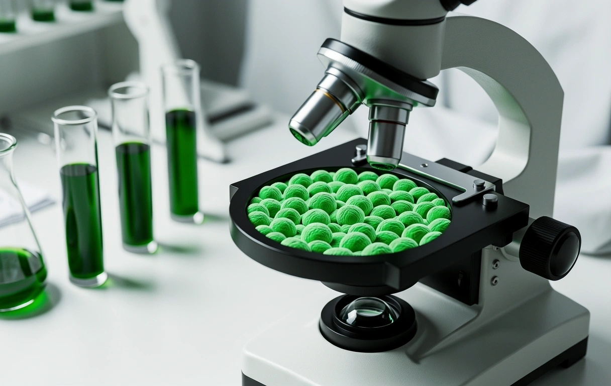 Microscopic plant cell structures representing biological transparency